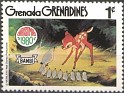 Grenadines 1980 Walt Disney 1 ¢ Multicolor Scott 412